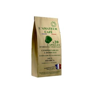 Cápsulas de Café 100% Arábica para Amantes del Café, Compatibles con Nespresso – Paquete de 20 Cápsulas de Le Temps des Cerises, Certificadas por IFS - Product Image 1