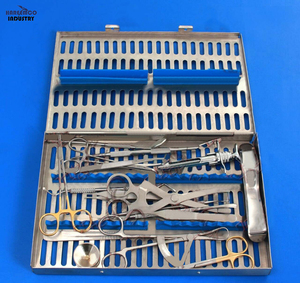 Kit de Cirugía de Implantes Dentales Manual de Marca Personalizada - Juego de 20 Piezas de Instrumentos de Odontología con Certificación CE e ISO Clase I - Product Image 1