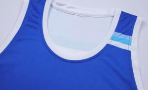 Ensemble de maillots de basket-ball personnalisé grande taille pour hommes imprimé équipe et numéro débardeurs et shorts de basket-ball personnalisés - Product Image 5