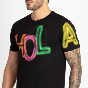Promotion T-shirts unisexes de haute qualité 100% coton 180g T-shirts vierges à manches courtes et col rond grande taille pour hommes et femmes - Product Image 5