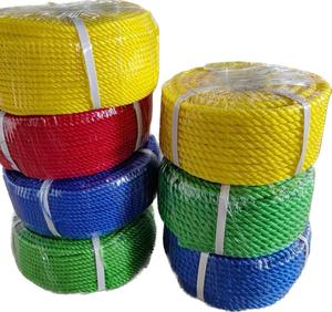 เชือกพลาสติก PE สีสันสดใสสำหรับบรรจุภัณฑ์เส้นยาวผลิตจากโรงงานอินเดีย
