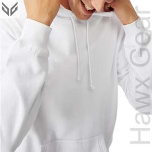 Sweats à capuche légers en coton/polyester doublés respirants pour hommes du fabricant pakistanais couleur unie col à capuche teint uni hiver - Product Image 1