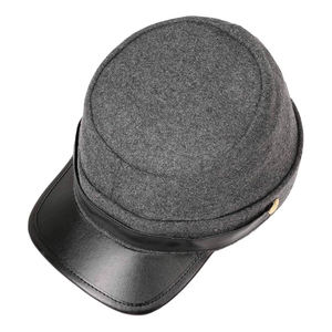 Gorra Kepi de algodón transpirable con trenza decorativa y botones laterales, perfecta para uniformes de moda o eventos de disfraces - Product Image 5