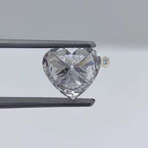 Forma de corazón blanco 1.0ct Moissanite Diamante suelto Corte a mano 20.0ct Joyería hecha a mano certificada - Product Image 6