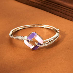 Cubic Zirconia Classic Meenakari Kada con chapado en rodio Exportador de joyería de moda en la India - Product Image 4