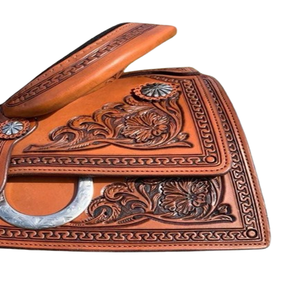 Asiento de equitación de cuero occidental suave de sillín inglés personalizado de alta calidad a precios razonables - Product Image 3