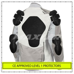 2025 New Arrival Custom Men's Motorcycle <b>Jacket</b> Long Sleeves Black Grey Combo Rural IV Men's Motorbike Textile Auto Racing Wear - Product Image 4
