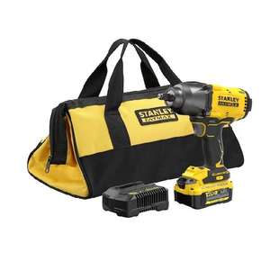 Clé à chocs sans fil Stanley 18V 4.0 Ah 1/2'' haute puissance, avec chargeur de batterie et sac - Product Image 1