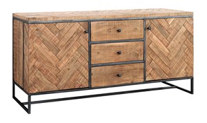 Mango madera PARQUET aparador étnico Morden almacenamiento hecho a mano madera maciza buffet acento gabinete - Product Image 4