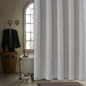 <span class=keywords><strong>Rideau</strong></span> <span class=keywords><strong>de</strong></span> <span class=keywords><strong>douche</strong></span> Muyu <span class=keywords><strong>gris</strong></span> clair en jacquard à motifs <span class=keywords><strong>de</strong></span> feuilles, tissu texturé en polyester <span class=keywords><strong>et</strong></span> lin, lavable en machine, style américain, <span class=keywords><strong>rideau</strong></span> <span class=keywords><strong>de</strong></span> salle <span class=keywords><strong>de</strong></span> bain - Product Image 1
