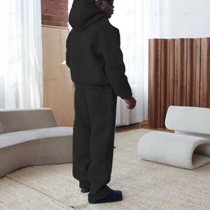 Venta al por mayor ácido lavado pantalones de chándal de los hombres de alta calidad pantalones de chándal con bolsillos logotipo personalizado pantalones de chándal para los hombres - Product Image 3