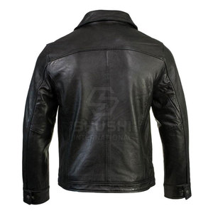 Diseña Tu Propia Chaqueta de Cuero para Hombre de Invierno con Logotipo Frontal, Alta Calidad, Manga Larga, Ecológica, Transpirable, Talla Personalizada, Estilo Vintage - Product Image 2