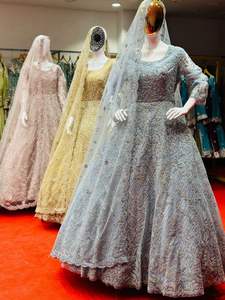 Lehenga Choli Pakistaní con Bordado Intenso, Estampado Digital, Artículos en Existencia, Mejor Precio de Fábrica, Vestido de Fiesta de Encaje, Gran Venta - Product Image 5