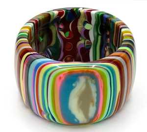 Brazalete de resina Estilo vintage para mujer, pulsera de la India, estilo Retro, hecho a mano, pulido - Product Image 4