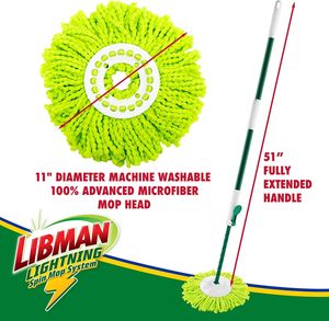 Système de serpillière rotative Libman Lightning avec seau et essoreuse, 1 tête de rechange - Product Image 2