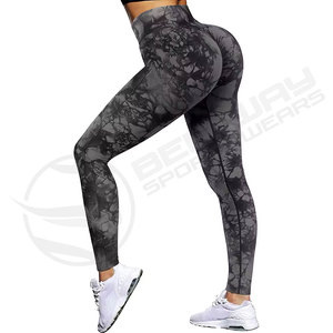 Mallas de yoga con cintura elástica, ropa de entrenamiento para mujer, mallas transpirables personalizadas para gimnasio y fitness para mujer - Product Image 1
