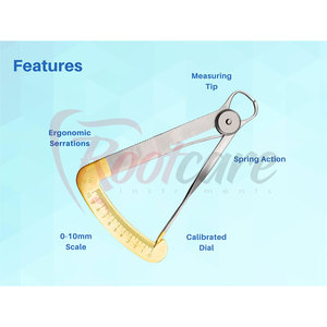 Instrumentos de Medición Dentales Profesionales de Acero Inoxidable, Procedimientos de Cuidado Bucal, Juego de Herramientas de Medición Dental para Resultados Precisos - Product Image 5
