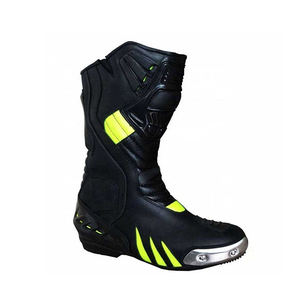 Chaussures de moto en cuir de taille personnalisée unisexe fabriquées par des experts vêtements de sport de course de haute qualité Protection supérieure coupe-vent - Product Image 2