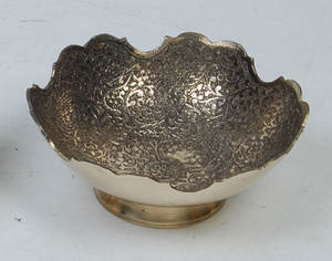 Nouvelle arrivée, bol à fruits design, fait à la main, incurvé, décoratif, pour servir des collations, du riz, des dattes, bol en métal - Product Image 5