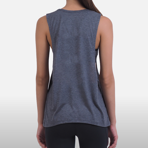Camisetas sin mangas informales de algodón 100% de alta calidad para mujer, ropa de gimnasio transpirable de secado rápido con posición de logotipo frontal de estilo único - Product Image 6