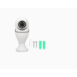Caméra de sécurité WiFi avec ampoule E27, vision nocturne panoramique HD à 360° et système de surveillance audio-vidéo bidirectionnel - Product Image 1