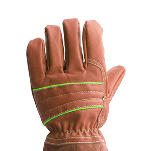 ถุงมืองานเชื่อมหนังถุงมือดับเพลิงที่มีหลายขนาดและสีพื้น - Product Image 6