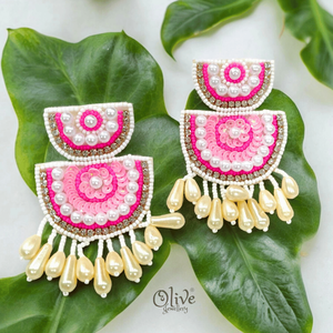 ต่างหูลูกปัดเย็บปักถักร้อยทำด้วยมือหลากสีสำหรับผู้หญิงเครื่องประดับสำหรับงานปาร์ตี้ในราคาที่ดีที่สุดต่างหูลูกปัด - Product Image 4