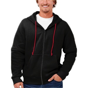 <b>Outdoor</b> Printed Lined Casual Oversized Hoodie <b>String</b> less Pullover Plain Color OEM Service Custom Logo Winter Men Solid Colour - Product Image 1