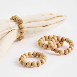 Rond de serviette en bois naturel fait à la main avec queue de jute Style ferme rustique décor de table à manger de fête de mariage écologique - Product Image 5