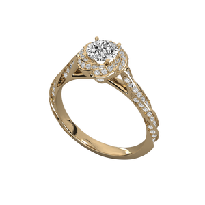 Anillo Brillante de Diamante Cultivado en Laboratorio con Oro de 14k - Product Image 5