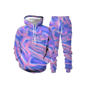 Trajes Deportivos con Capucha Tie Dye de Invierno de Marca Privada de Alta Calidad para Hombre, Diseño Personalizable, 100% Algodón - Product Image 1