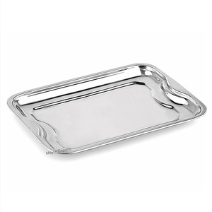 Stainless Steel Serving Tray for Home Bar Restaurant Hotels for Food Serving - Product Image 1