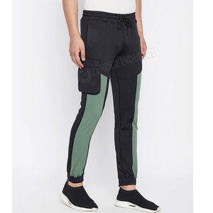 Pantalon de jogging sur mesure pour hommes taille moyenne motif droit conception vêtements en coton avec quantité minimale de commande bas - Product Image 2