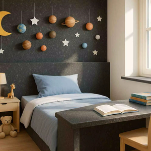 Polished <b>Tan</b> Brown Granite Big Slab Flooring-Traditional Design Durable Lifetime Warranty Hotel Use - Product Image 1