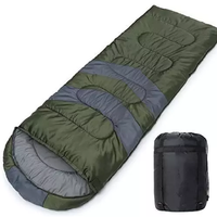 Sac de couchage rectangulaire pliable 3 saisons en polyester personnalisable de haute qualité, super long, pour le camping, vente en gros depuis le Bangladesh