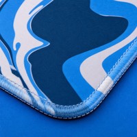 Alas Mouse Gaming Blue Liquid Marble, Alas Meja Ekstensi, Alas Karet Anti Selip, Tepi Jahitan, untuk Rumah dan Kantor