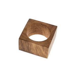 Anneaux de serviette en bois écologiques modernes très demandés, personnalisables pour mariages, fêtes, cuisine et cadeaux - Product Image 5