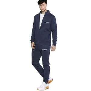 Traje de jogging con logotipo personalizado, conjunto de chándal rompevientos, chándal cortavientos de nailon de gran tamaño con cremallera para hombre - Product Image 6