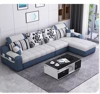 Canapé d'angle moderne multifonctionnel en tissu italien de haute qualité pour salon, design simple, prix de gros