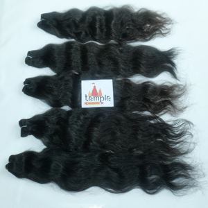 วิกผมคนแบบไม่ผ่านกระบวนการผม100% แบบไม่ผ่านกระบวนการผมแบบถักทอแบบไม่ผ่านกระบวนการธรรมชาติ - Product Image 3