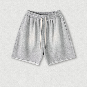 Pantalones Cortos de Alta Calidad con Bordado Personalizado para Hombre, Estilo Vintage, Lavado Ácido, Poliéster/Algodón, Talla Grande, Estilo Urbano, Diseño Sólido - Product Image 3