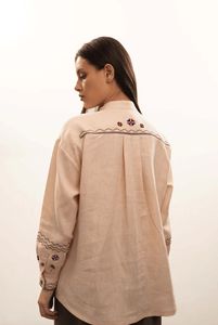 เสื้อปักครอสติชสไตล์ชนเผ่าของผู้หญิงเสื้อเบลาส์สไตล์คลาสสิกคอลเลคชั่นโรมาเนียเสื้อโบฮีเมียนผ้าปอปลินลำลองฤดูหนาวฤดูร้อน - Product Image 2