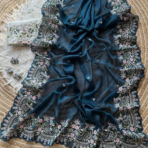 ส่าหรีผ้าไหม rangoli นุ่มชุดปาร์ตี้งานแต่งงานงานปาร์ตี้งานแต่งสไตล์ราชวงศ์ดูทันสมัยล่าสุดของอินเดีย - Product Image 1