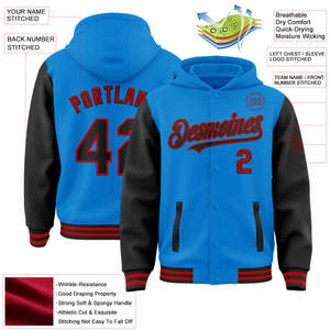 Fabricants pour les vêtements de douane Varsity Hoodie Jacket Men Pullover Jacket, Veste de sport pour hommes - Product Image 6