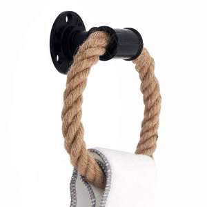 Eco-friendly Modern Rope Tissue Roll <b>Holder</b> Premium Quality Top Selling <b>Metal</b> Hook Hanger Rope Tissue <b>Holder</b> - Product Image 3