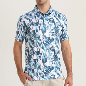 Camiseta de Golf para Hombre, de Manga Corta, de Secado Rápido, Anti-Pilling, con Impresión Digital, Tacto Suave, Logotipo Personalizado, 100% Poliéster - Product Image 3