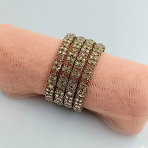 Brazaletes de latón tradicionales y de moda india brazaletes de boda para mujeres y niñas - Product Image 1