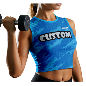 Tenzo Intl OEM ODM Impression par sublimation tissée personnalisée, respectueuse de l'environnement, vêtements de sport pour femmes, polyester et élasthanne, séchage rapide, logo de salle de sport - Product Image 1