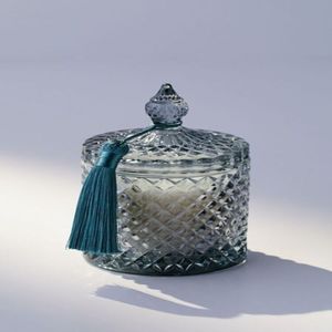 Porte-bougie en verre élégant créant une lumière douce et chaleureuse pour rehausser la décoration de la maison avec une ambiance festive charmante - Product Image 5
