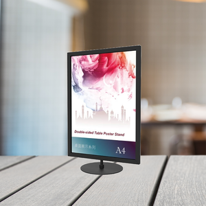 ที่ใส่โปสเตอร์ตั้งโต๊ะแบบขายดีจากไต้หวันพื้นผิวชุบเรียบหรูเหมาะสำหรับใส่ในราคาสินค้าขายปลีก - Product Image 5